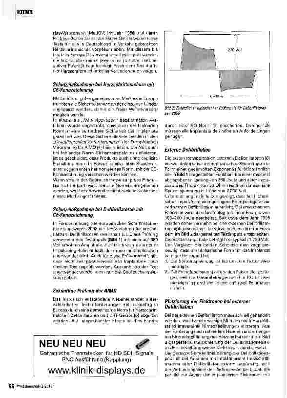 Vorschauseite 2: Empfehlungen zur Defibrillation und Kardioversion bei Patienten mit implantiertem Herzschrittmacher, Defibrillator oder CRT-Gerät
