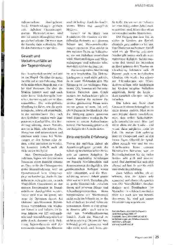 Vorschauseite 4: Vom Inselspital ins Containerkrankenhaus