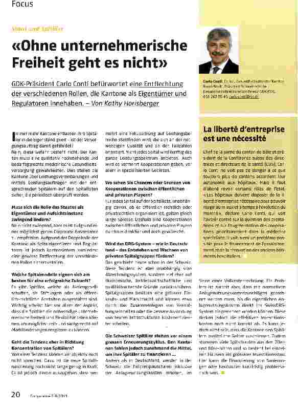 Vorschauseite 1: Ohne unternehmerische Freiheit geht es nicht