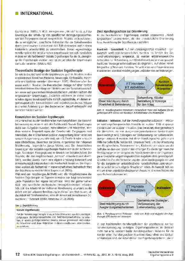 Vorschauseite 3: Soziale Ergotherapie -ein Fachbereich der Ergotherapie in Brasilien
