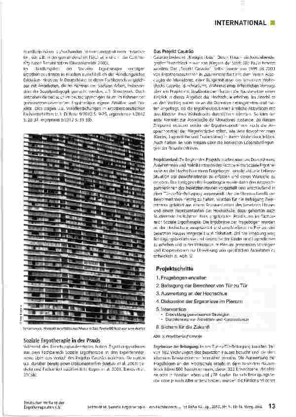 Vorschauseite 4: Soziale Ergotherapie -ein Fachbereich der Ergotherapie in Brasilien