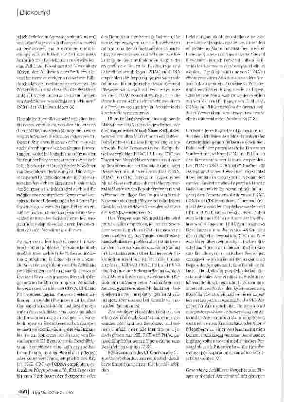 Vorschauseite 2: Maßnahmen zum Management von Ausbrüchen durch respiratorische Erreger in Pflegeeinrichtungen