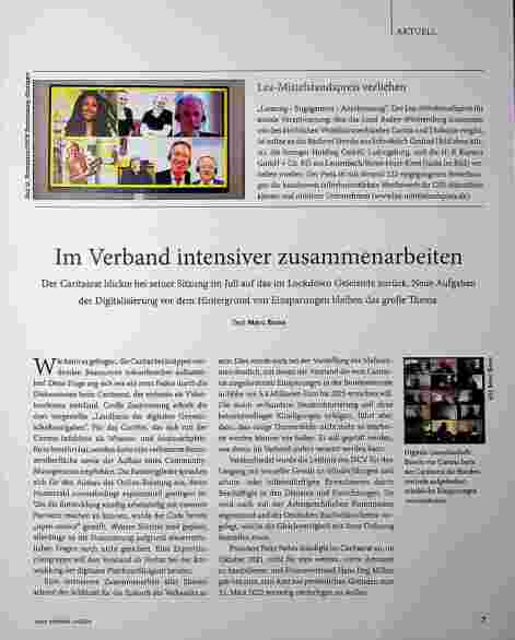 Vorschauseite 1: Im Rahmen intensiver Zusammenarbeit.