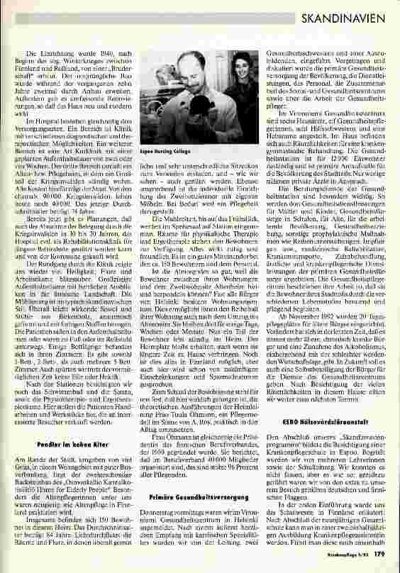 Vorschauseite 3: Gesundheitseinrichtungen in Skandinavien Bericht einer Studienreise des Pflegefachseminars, DBfK Bayern