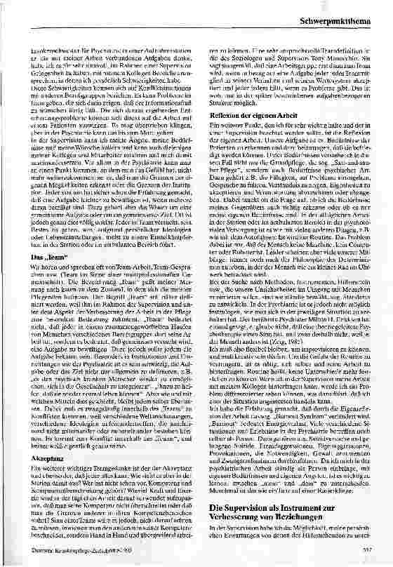 Vorschauseite 2: Supervision (S) - eine Zauberformel, ein Problemkiller, eine Wunderwaffe?