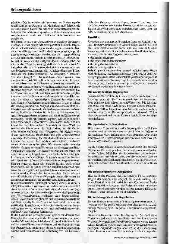 Vorschauseite 3: Supervision (S) - eine Zauberformel, ein Problemkiller, eine Wunderwaffe?