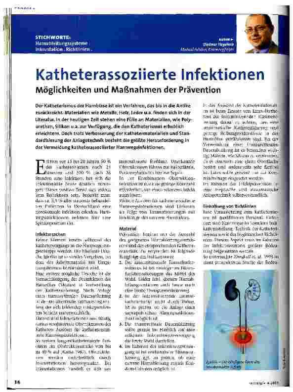 Vorschauseite 1: Katheterassoziierte Infektionen