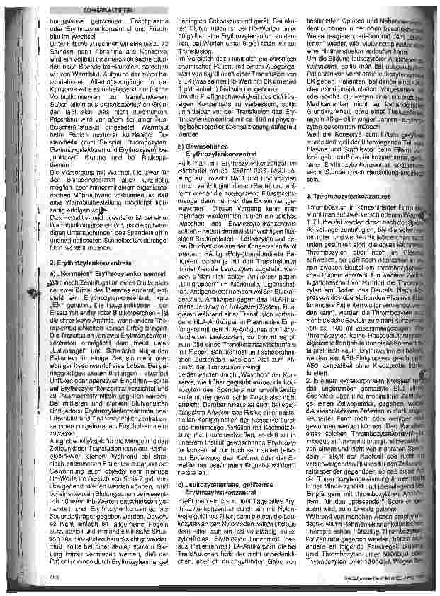 Vorschauseite 2: Bluttransfusion - Indikation und Komplikation