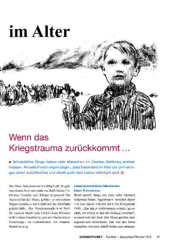Vorschauseite 2: Kriegserinnerungen im Alter