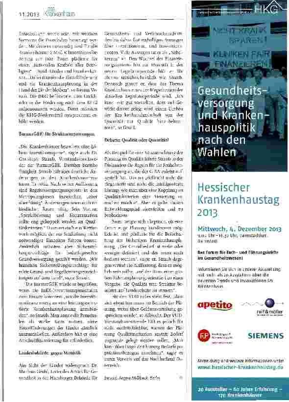 Vorschauseite 3: Herbstforum der deutschen Hochschulmedizin Universitätsmedizin muss adäquat finanziert sein
