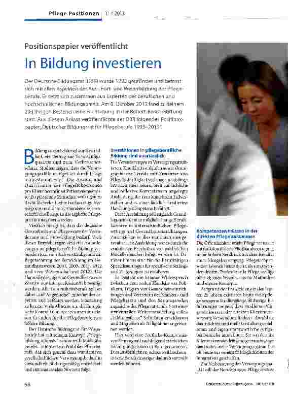 Vorschauseite 1: In Bildung investieren