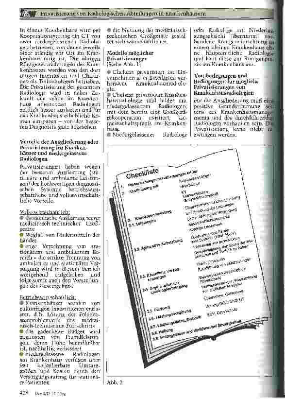 Vorschauseite 3: Privatisierung von Radiologischen Abteilungen in Krankenhäusern Lösung des Kostendrucks, Investitionsstaus und der Großgerätereglementierung?