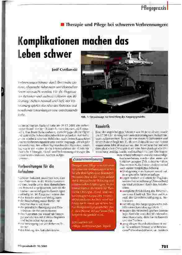 Vorschauseite 1: Komplikationen machen das Leben schwer