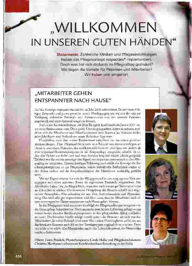 Vorschauseite 1: WILLKOMMEN IN UNSEREN GUTEN HÄNDEN