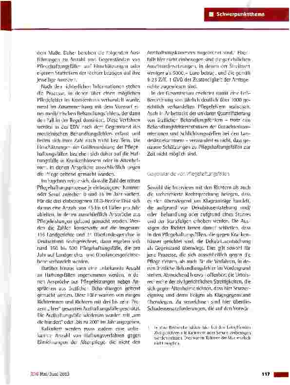 Vorschauseite 2: Begutachtung von Pflegefehlernt (K)eine Aufgabe der Ärzte?