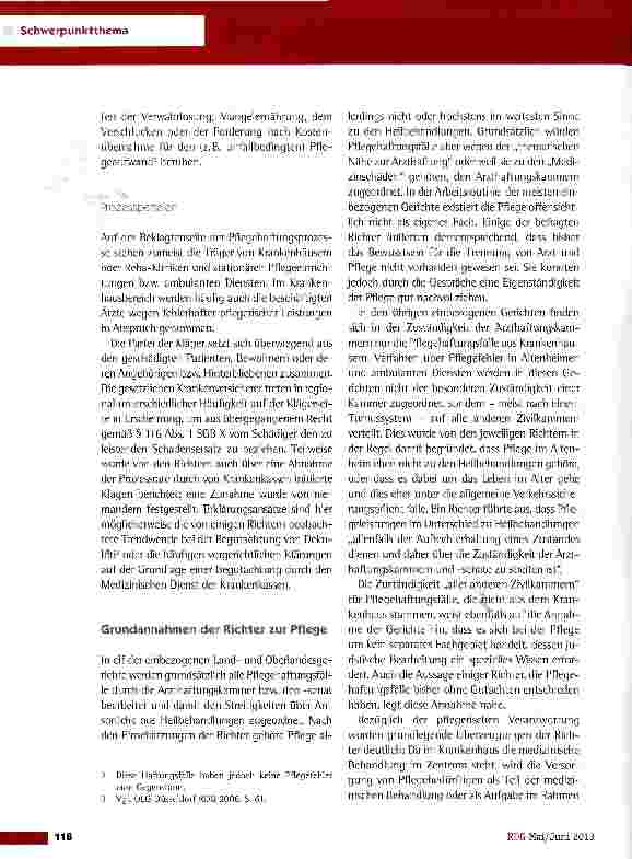 Vorschauseite 3: Begutachtung von Pflegefehlernt (K)eine Aufgabe der Ärzte?