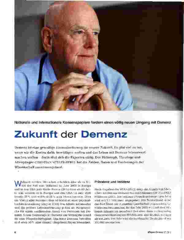Vorschauseite 1: Zukunft der Demenz