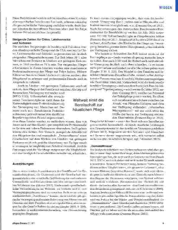 Vorschauseite 2: Zukunft der Demenz