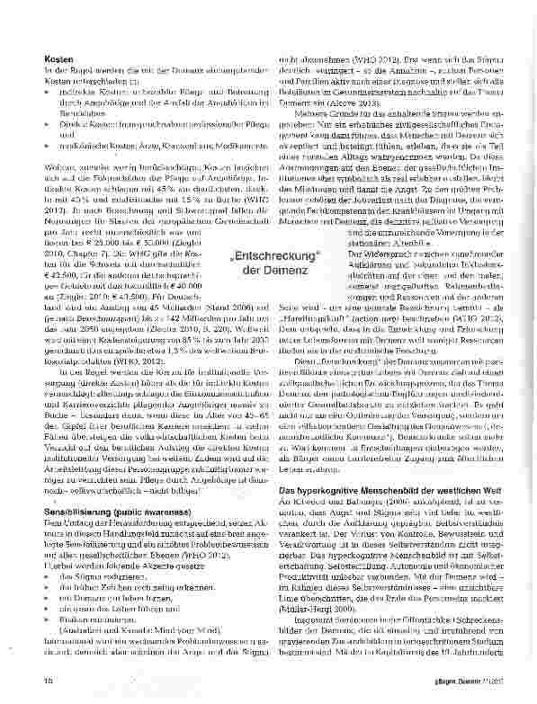 Vorschauseite 3: Zukunft der Demenz