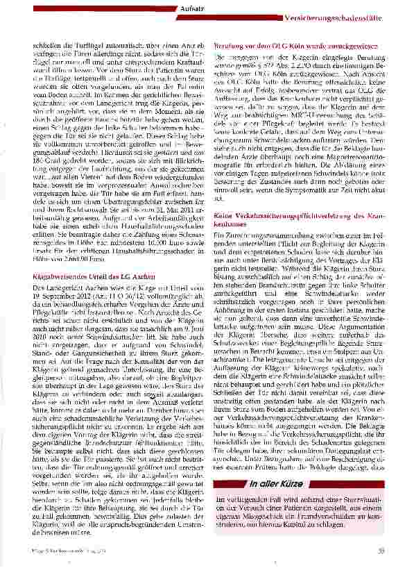 Vorschauseite 2: Sturz an der Brandschutztür