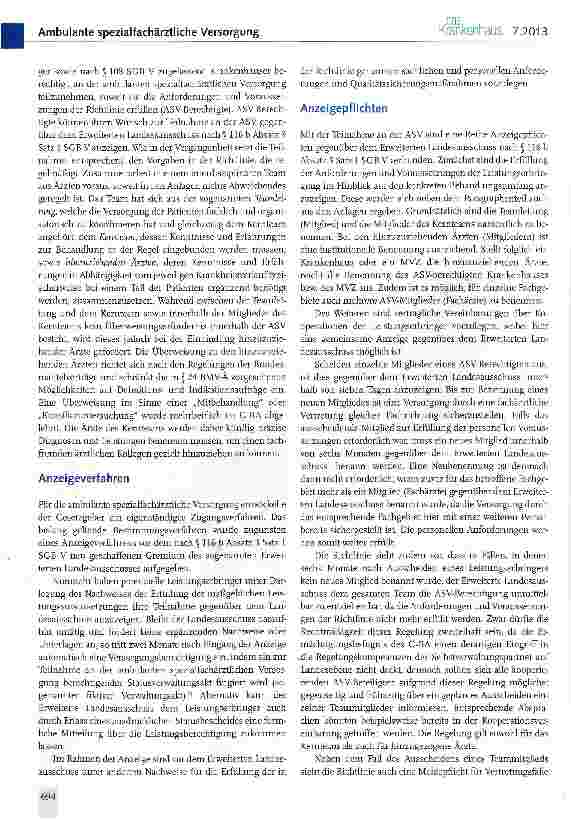 Vorschauseite 3: Die neue G-BA-Richtlinie zu § 116 bSGB V