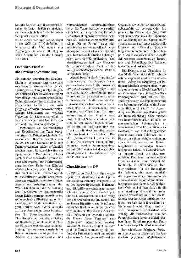 Vorschauseite 3: Von der Startbahn auf den Behandlungspfad