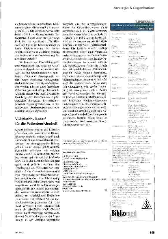 Vorschauseite 4: Von der Startbahn auf den Behandlungspfad