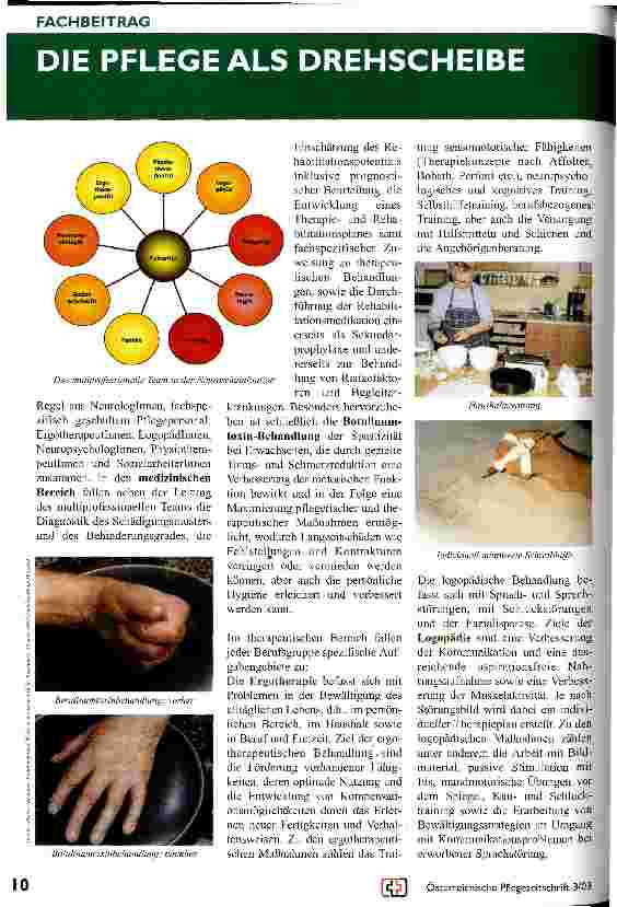 Vorschauseite 2: Neurorehabilitation Die Pflege als Drehscheibe in einem multiprofessionellen Handlungsfeld unter dem Motto Hilfe zur Selbsthilfe