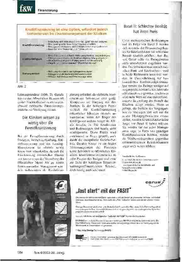 Vorschauseite 3: Privates Kapital ist für öffentliche Kliniken eine ökonomiche Notwendigkeit