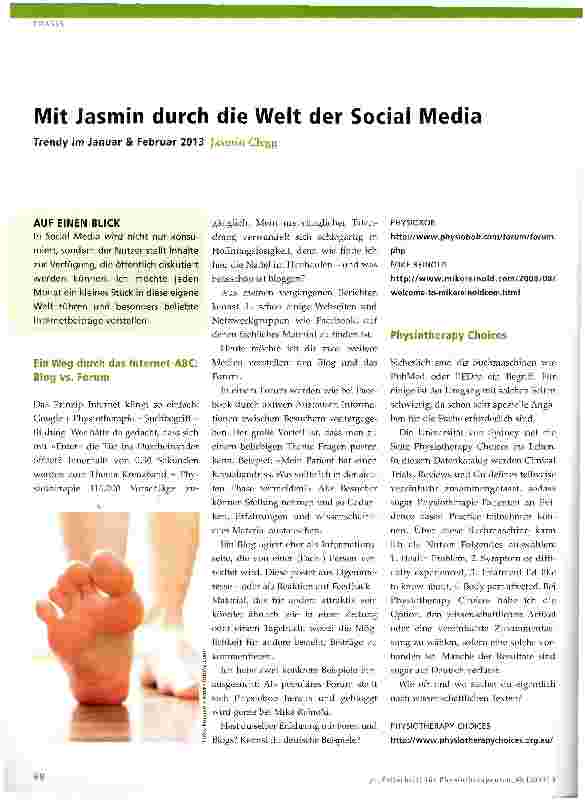 Vorschauseite 1: Mit Jasmin durch die Welt der Social Media