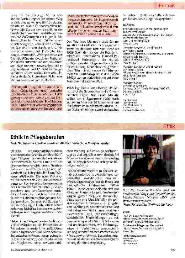 Vorschauseite 2: Margaret Sanger - Verfechterin der Geburtenkontrolle