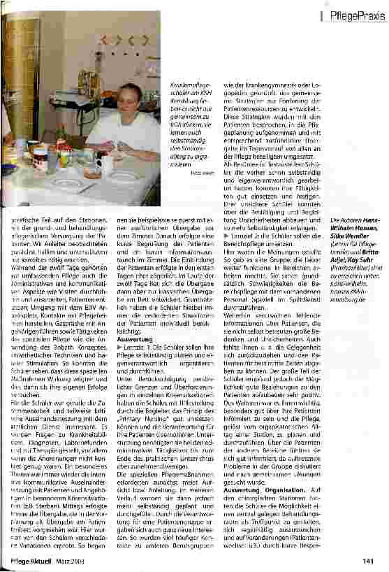 Vorschauseite 2: Primary Nursing im Pranxisprojekt