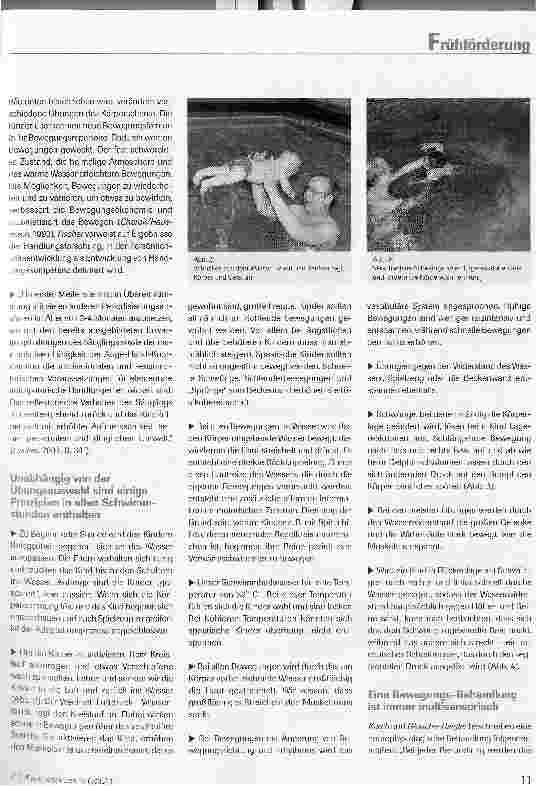 Vorschauseite 5: Psychomotorische Frühförderung durch Säuglingsund Kleinkinderschwimmen