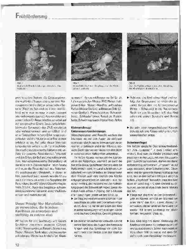 Vorschauseite 6: Psychomotorische Frühförderung durch Säuglingsund Kleinkinderschwimmen