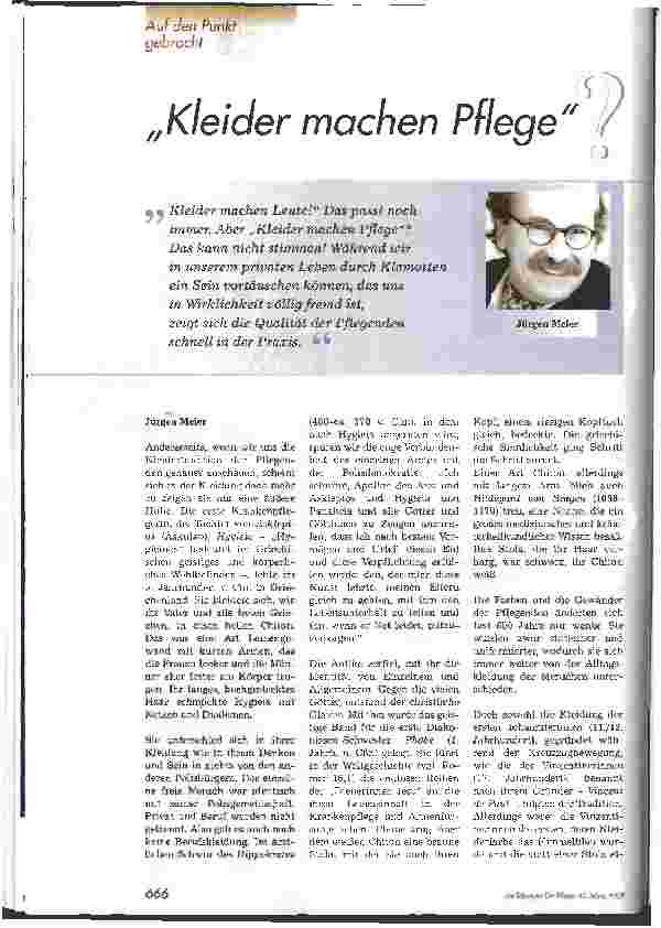Vorschauseite 1: Kleider machen Pflege