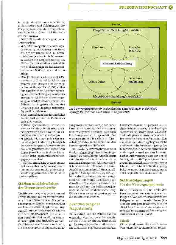 Vorschauseite 4: Validität und Reliabilität des Schmerzfragebogens Brief Pain Inventory