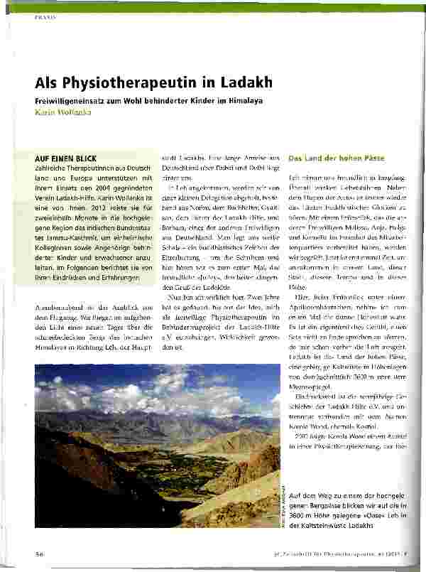 Vorschauseite 1: Als Physiotherapeutin in Ladakh