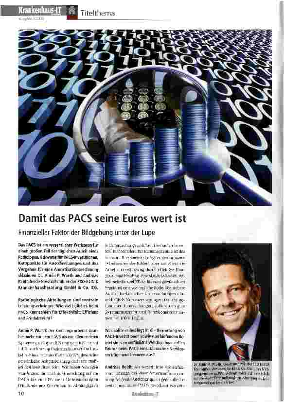 Vorschauseite 1: Damit das PACS seine Euros wert ist