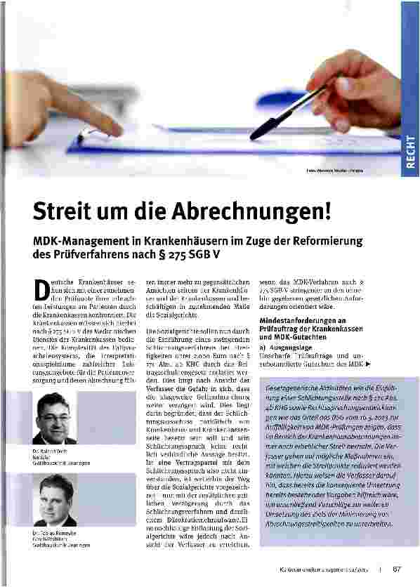 Vorschauseite 1: Streit um die Abrechnungen!