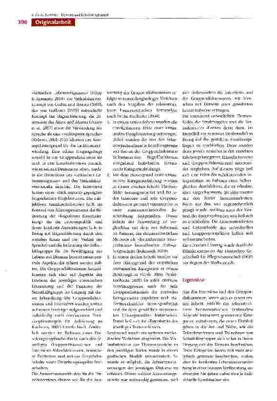 Vorschauseite 4: Eine Analyse der individuellen Wahrnehmungsund Bewältigungsstrategien von Menschen mit Demenz im Frühstadium ihrer Erkrankung unter Beachtung der Funktion und Wirksamkeit von Selb…