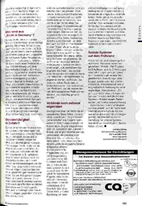 Vorschauseite 3: Was aus Europa heranrollt Europäische Perspektive ist jetzt dringend erforderlich