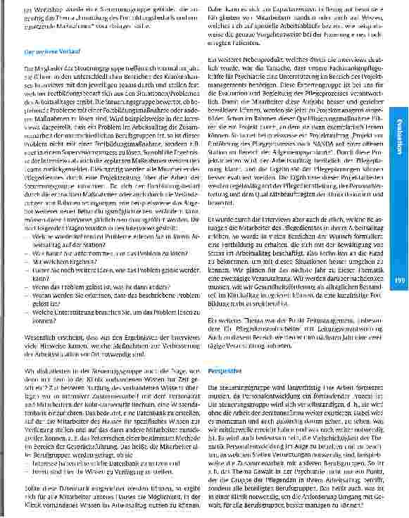 Vorschauseite 2: Die Vielschichtigkeit eines neuen Weges Ein Beitrag zur Personalentwicklung im Pflegedienst eines psychiatrischen Fachkrankenhauses