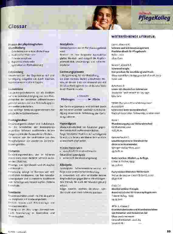 Vorschauseite 4: Wundschmerzen Wunden und Schmerz, Teil 2