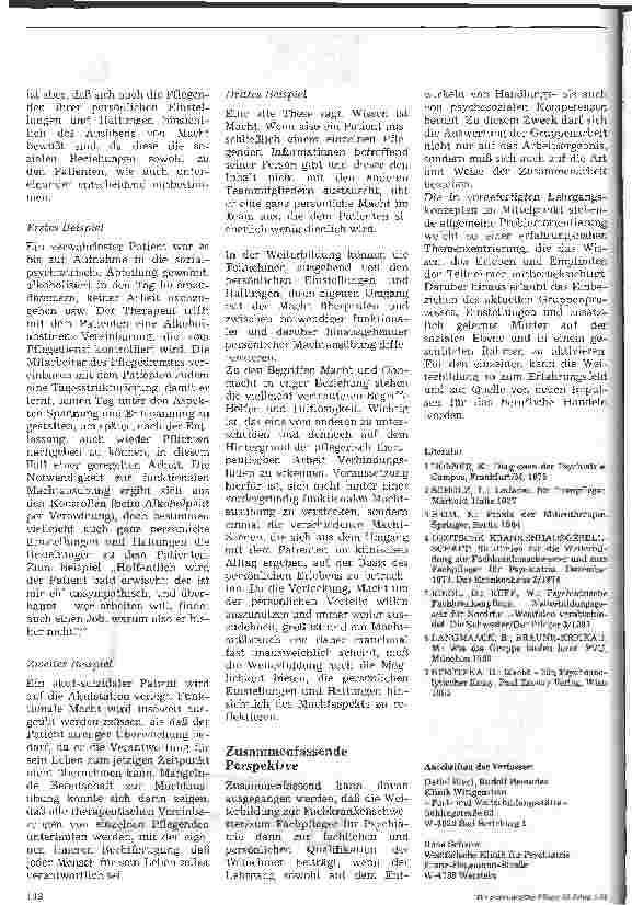 Vorschauseite 6: Die Weiterentwicklung Fachkrankenschwester/-pfleger für Psychiatrie Entwicklung und Perspektiven