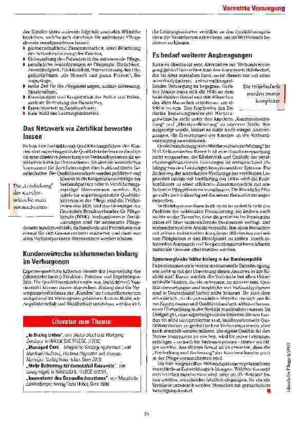 Vorschauseite 4: Verzahnung im Sinne des Kunden