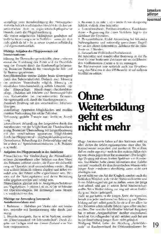 Vorschauseite 2: Die Tätigkeit von Anästhesie-/Intensivfachschwestern