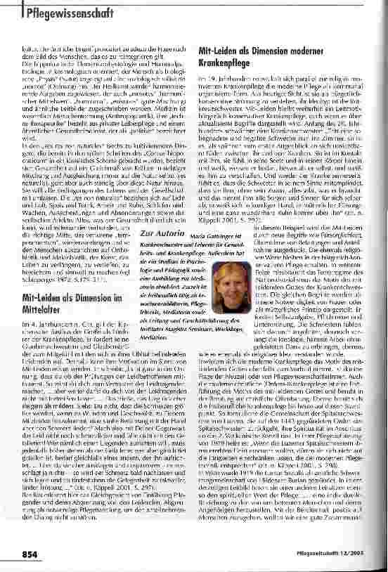 Vorschauseite 2: Heilkultur oder zwischenmenschliche Zuwendung