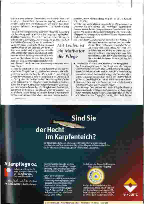 Vorschauseite 3: Heilkultur oder zwischenmenschliche Zuwendung