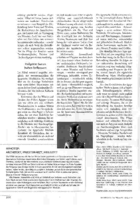 Vorschauseite 3: FRÜHE HOCHKULTUREN: ZWISCHEN MAGIE UND MODERNER MEDIZIN