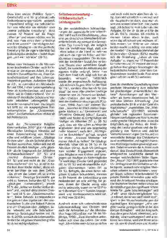 Vorschauseite 3: Glaube und Kirche: nicht zu unterschätzende soziale Faktoren